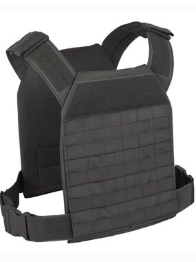 Elite Survival Systems Black Lightweight Plate Carrier Tactical Adjustable